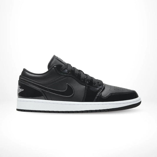Air Jordan 1 Low Black Patent Leather Sneakers